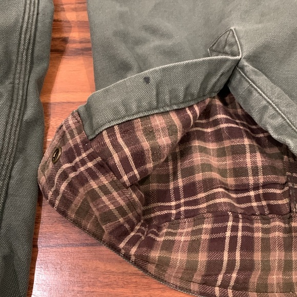 Vintage Carhartt Flannel Linned Work Shirt, 100% Cotton - Men’s SIZE LARGE - Picture 13 of 16